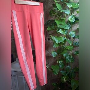 Fabletics peach and orange leggings